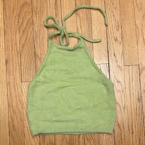 Pacsun Green Halter Knit Top